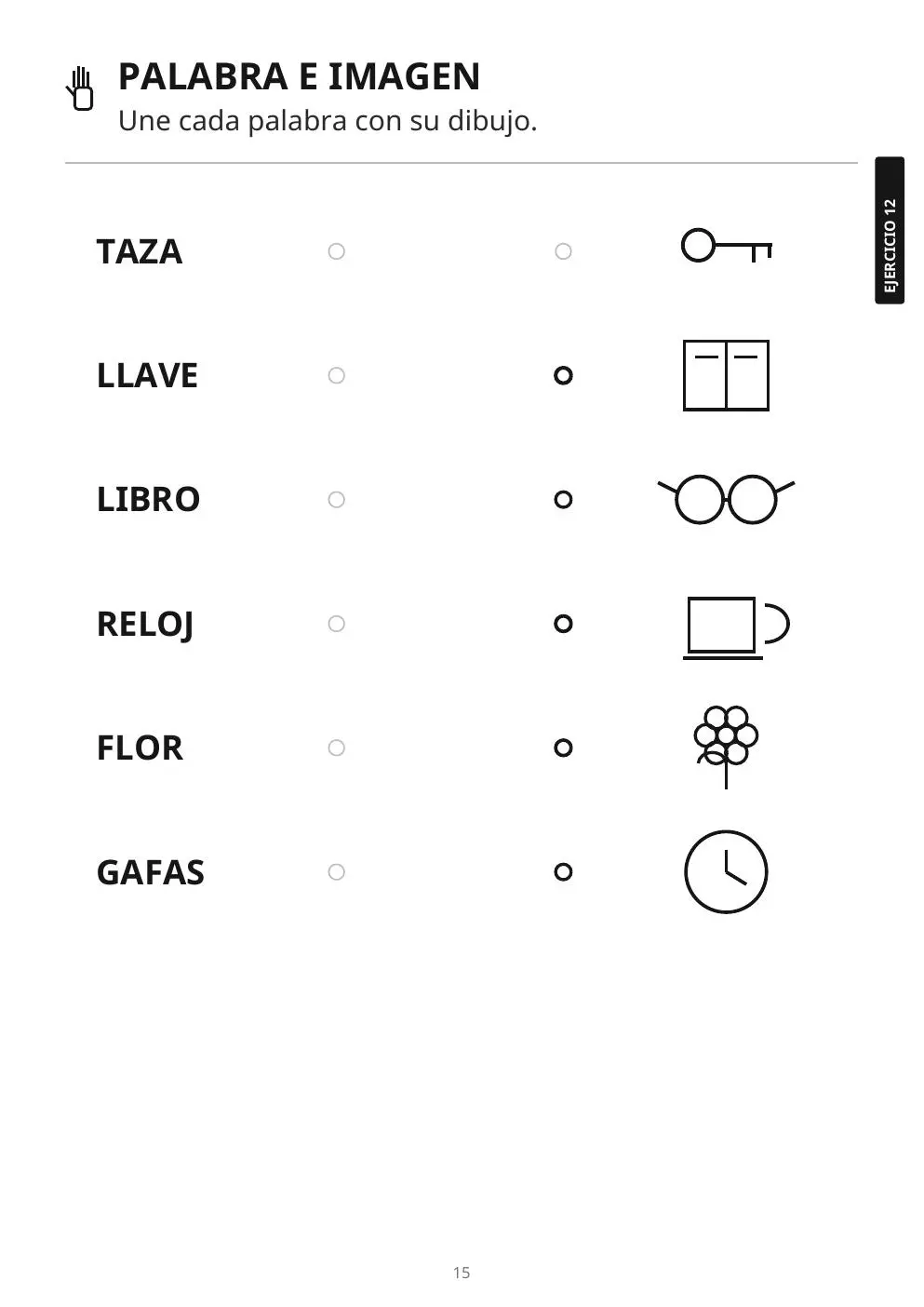Ejercicio de palabra e imagen
